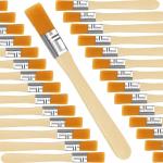 30 Piece Nylon Bristles Flat Paint Brush Set 13.5 Cm Long With Wood Handle for sale