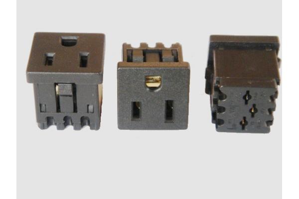Plastic Body Electrical American Plug Power Socket With UL C-UL Approved
