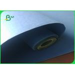 Blue Fabric Washable Kraft Liner Paper 0.55mm thickness for Wallets making