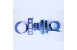 China Custom 6063 Aluminium Heatsink Profile Extrusion Anodizing Blue Heat Sinks Profile supplier