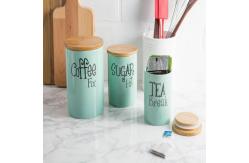 China Tea Ceramic Tableware Set Canister Ceramic Candle Jar Durable supplier