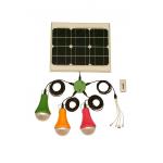 50000h Long Life Camping 15W Mini Solar Power System With 3 Bulbs
