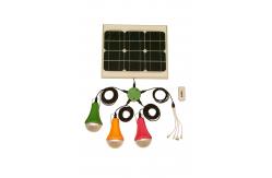China 50000h Long Life Camping 15W Mini Solar Power System With 3 Bulbs supplier
