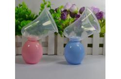 China BPA Free Latex Silicone Manual Breast Pump With Bottle Baby Sucking supplier