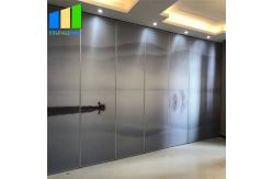 China 65mm Thickness Wood Folding Partition Walls Room Divider With Aluminum Frame supplier