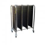 Pcb ESD Reel Rack 4 Wheels ESD Reel PCB Magazine Rack Pressure Plugs Design for sale