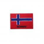 Embroidered National Flag Badge Patches Hook And Loop Backing For Military Backpack
