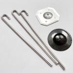 Easy Installation Bird Guard Solar Panel Wire Clips Self Locking Washer Type for sale