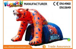 China Giant Inflatable Tiger Mascot Inflatable Football Helmet Tunnel For Events supplier
