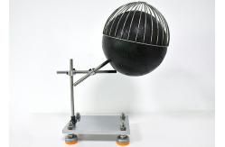 China Wire Frame 200mm Dull Black Painted Wooden Sphere Device IEC 60335-2-23 supplier