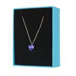 Medium Luxury Paper Jewelry Boxes With Open Way Lid And Base Design Customized for sale