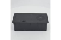 China Wireless Charger Aluminum Conference Office Table Socket Charger supplier