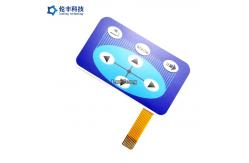 China Customized Design Flat Membrane Switch With Flexible Circuit And Connector supplier