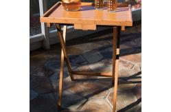 China hot sale single folding bamboo tray table supplier