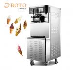 28L/H Production Capacity Three Flvours Commercial Soft Ice Cream Machine for sale