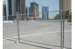 China 6ft X 12ft Temporary Chain Link Fence Panels Galvanized 60mm X 60mm supplier