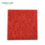 Noise Reduction Indoor Living Room Decor Wall Ceiling Hexagon Wool Wood Panel for sale