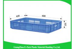 China Industrial Plastic Storage Containers , Agriculture Solid Plastic Milk Crates supplier