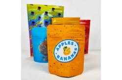 China 3.5g Mylar weed Bags Stand Up Pouch Doypack With Child Resistant Zipper supplier