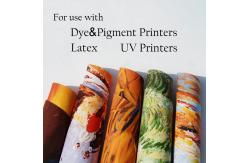 China 1.6m 3m 2m Wide Stretching Inkjet Canvas Roll For Printing 130gsm supplier
