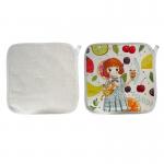 Blank Linen Sublimation Pot Holder Heat Resistant Sublimation Oven Mitt for sale