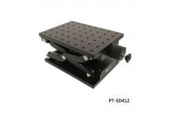 China 210mm×150mm Manual Lab Jack Heavy Duty Anodizing Blackening supplier