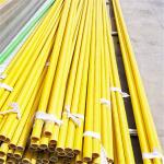 Smooth Surface Yellow FRP Pultruded Tube Customized Colour Diameter