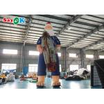 Hawaiian Christmas Decration Model Inflatable Santa Claus On Beach Size 7.6m for sale