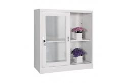 China Sliding Glass Door 90cm Metal File Storage Cabinet One Shelf supplier