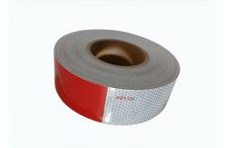 China Red And White Retro Adhesive Reflective Tape For Vehicles  , Reflective Marking Tape supplier