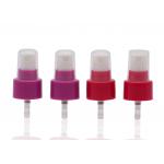 Colorful Fine Mist Pump Sprayer 18 / 410 20 / 410 24 / 410 Dosage 0.12ml 0.2ml for sale