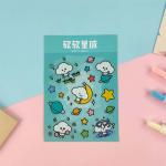 Cute Puffy 3D Cartoon Stickers Promotional Gifts Sprinkle Gold for sale