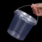 IML Printing 1L Food Grade PP Plastic Snacks Packaging Bucket for Candy and Chocolate for sale