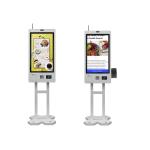 Touch Screen Restaurant Self Ordering Kiosk Mcdonald'S KFC Floor Standing for sale