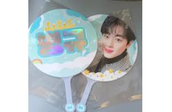 China Custom Lenticular One Side Kpop Picket Lenticular Picket Fan 3d Lenticular Hand Fan supplier