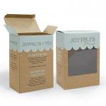 Eco Friendly Auto Lock Bottom Box UV Printing Brown Kraft Paper Gift Boxes for sale