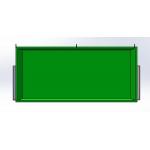 1.5m Open Top Waste Skip Bins Stackable Waste Management Skip Bins