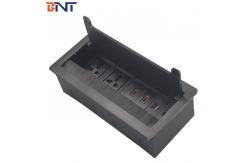 China Conference Table Power Outlets Aluminum Alloy Flip Up Socket supplier