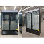 Self Contained Glass Double Door Display Freezer With Light Canopy for sale