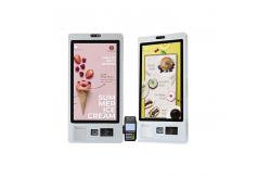 China Scan Code Touch Screen Computer Kiosk Machine Restaurant Standing Touch Screen Kiosk supplier