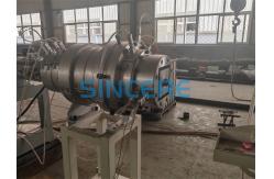 China Large Diameter HDPE Hollow Wall Spiral Tube Extrusion Line supplier