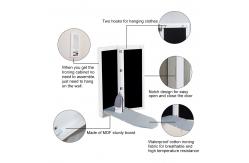 China Multifunctional 8KG Full Length Mirrored Wall Mounted Ironing Cabinet supplier