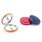 Foldable PU ABS Cosmetic Compact Mirror Macaroon Pocket Makeup Mirror for sale