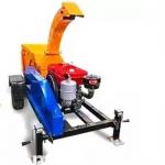 Hydraulic Feed Wood Chipper Machine Yard Waste Antirust 0.7t/ H 360deg for sale