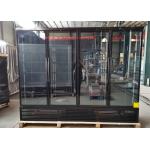 Self Contained Four Door Display Fridge Elegance Black for sale