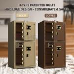 H1200mm Solid Steel Smart Office Safe Box Dual Alarm Fingeprint Lock
