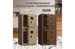 China H1200mm Solid Steel Smart Office Safe Box Dual Alarm Fingeprint Lock supplier