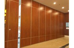 China Acoustic Operable Sliding Foldable Partition Wall Panels MDF Laminate Finish supplier