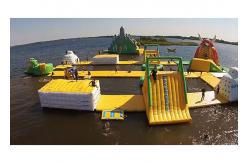 China 30m × 40m Giant Inflatable Water Park For Children With Customized Logo supplier