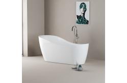 China Contemporary Bathroom Freestanding Soaking Bathtub With Center Drain Placement supplier